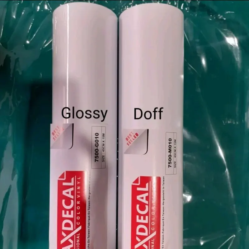 ROLL Sticker Maxdecal 7500 G010 White Putih Glossy ROLL 1