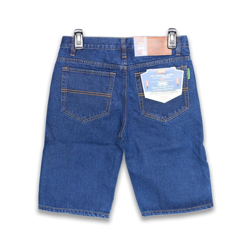 Quần short jeans nam trung niên ống rộng 3 màu Menswear Cotton