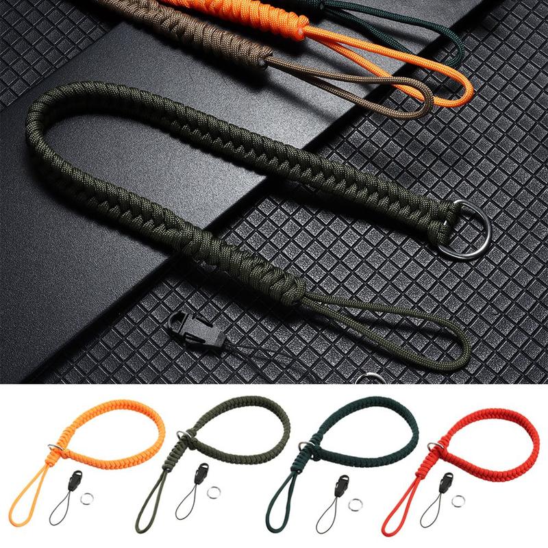 Product Introduction of Anti-drop Adjustable Bracelet Anti-lost Braided Bracelet Camera Wrist Strap Outdoor Climbing Rope Wrist Strap Survival Paracord 22