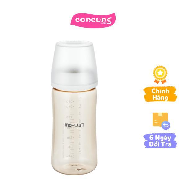 Bình sữa Moyuum thế hệ 3 PPSU 270ml Beige mẫu mới