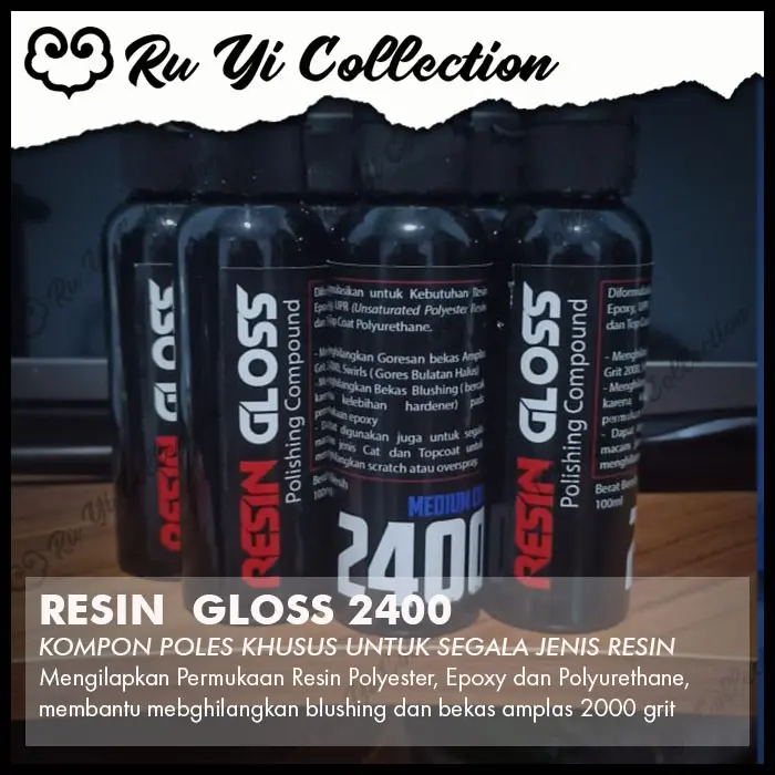 RESIN GLOSS POLISHING COMPOUND KOMPON POLES RESIN KILAP 3