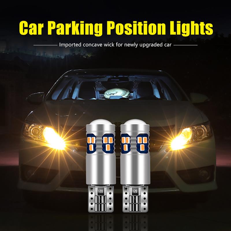 2PCS T10 W5W LED Bulbs For Toyota 86 CHR RAV4 Corolla Camry Yaris Cross Hilux Raize Sienna Hiace BZ4X Fortuner Mirai Agya Aqua 4Runner Venza Noah 2002 - 2019 2020 2021 2022 2023 2024 Car Clearance Lights Position Parking Lamps 1