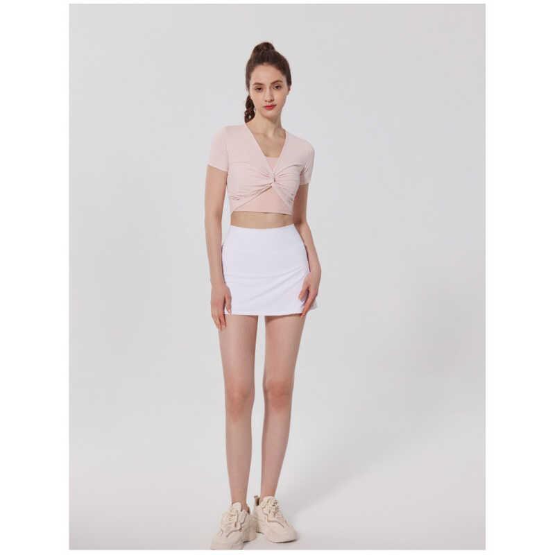 Áo Crop Top Thể Thao Yoga, Thiết Kế Xoắn, Nhanh Khô, Thích Hợp Khiêu Vũ Và Pilates, Mặc Nam Sport Thun Đồng 3