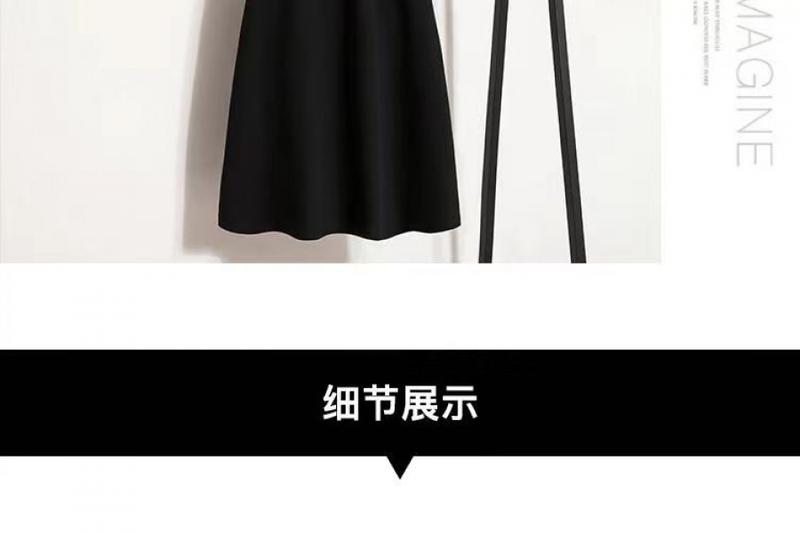 Product Introduction of Quần Áo Nữ Ngoại Cỡ Bộ Đồ Hai Mảnh, Váy Hai Dây Bó Sát Dễ Phối Đồ Áo Cardigan, Thích Hợp Cho Cô Gái Béo, Mùa Xuân Mới, Năm Phát Hành 2024 Women Top 7