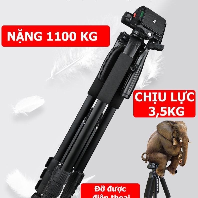 Tripod Điện Thoại 1.8m Kiêm Chân Máy Ảnh 360 Độ Chắc Chắn, Điều Chỉnh Cao Thấp, Dùng Để Chụp Ảnh Quay Phim 6