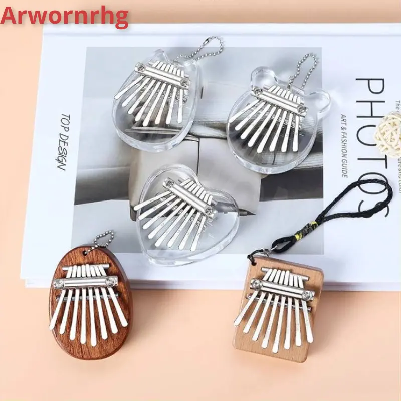 เครื่องดนตรีเปียโนนิ้วโป้ง คาลิมบา คริสตัลใส ขนาดเล็ก 8 คีย์ kalimba คาลิมบา เปียโน คีย์บอร์ คริสตัลแบร์ พร้อมส่ง