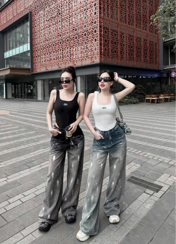 Product Introduction of Áo ba lỗ nữ , chất thun zip mừm thêu chữ alo hot hit 8