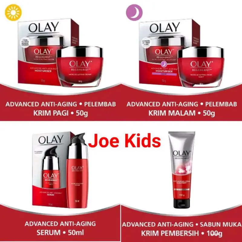 OLAY Regenerist Day / Night Cream 50g / Cleanser 100g / Serum 50ml