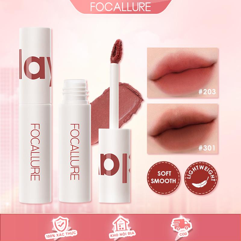 FOCALLURE MOUSSE MATTE VÀ SON MÔI BÓNG MƯỢT VELVET-MIST HIGH PIGMENTATION MATTE LONG-LASTING LIPSTICK