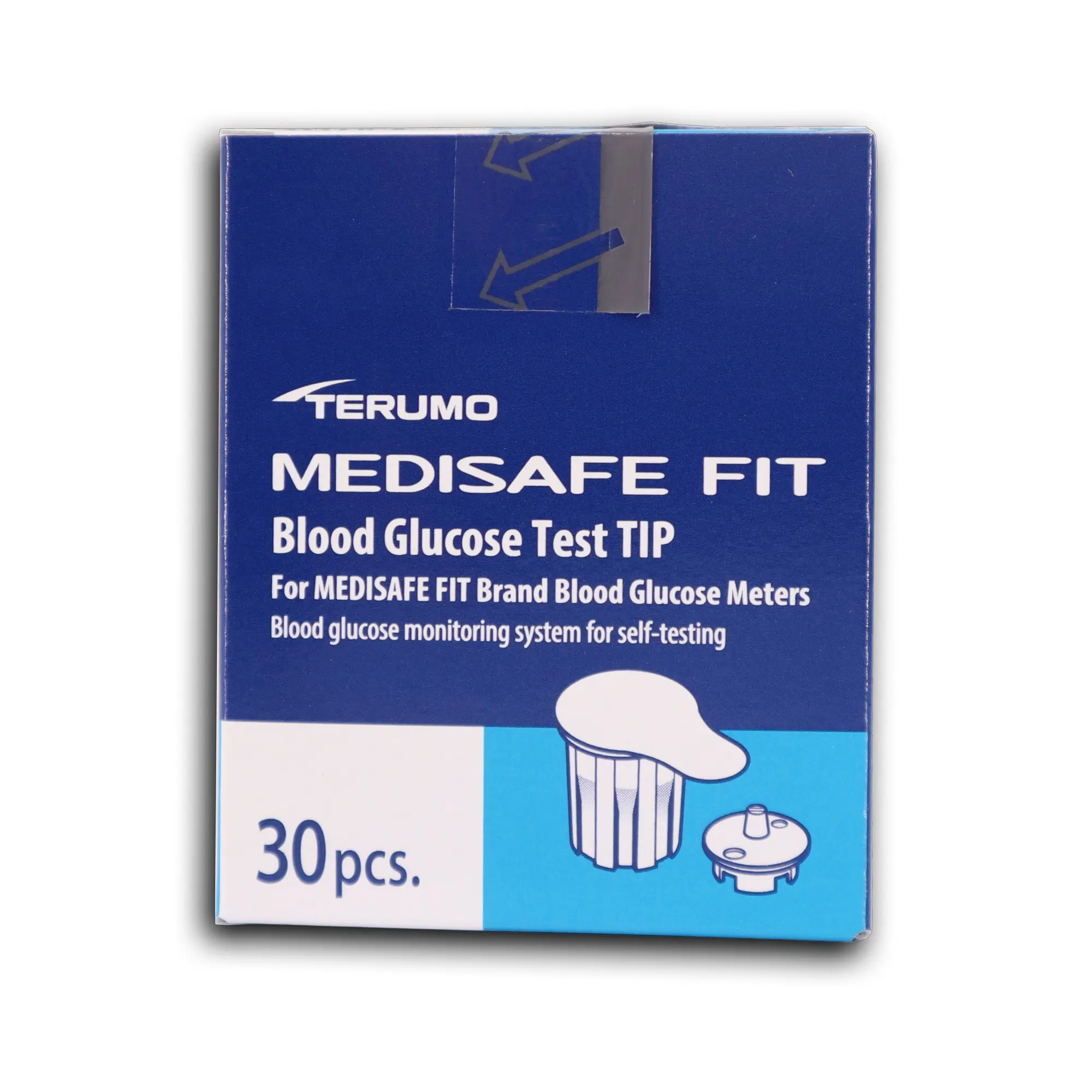Que Thử Đường Huyết TERUMO MEDISAFE FIT C Hộp 30 cái Hãng Nhật Bản