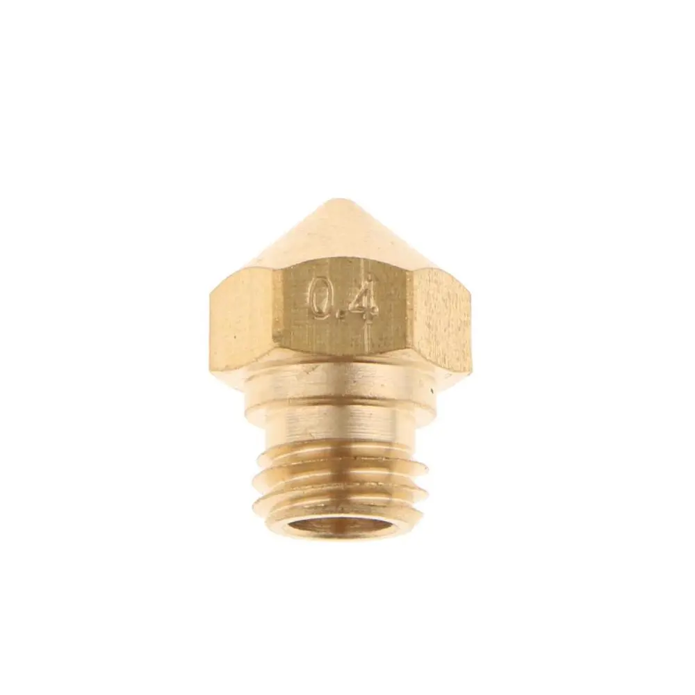 Brass Extruder Nozzle Copper Print Head For MK10 1.75mm 3D Printer 0.4mm
