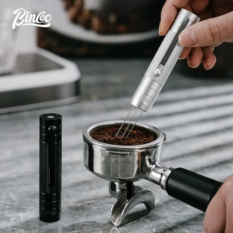 Bincoo Coffee Powder Needle MiNi Loose Powder Needle Stainless Steel Retractable Magnetic Coffee Powder Dispenser