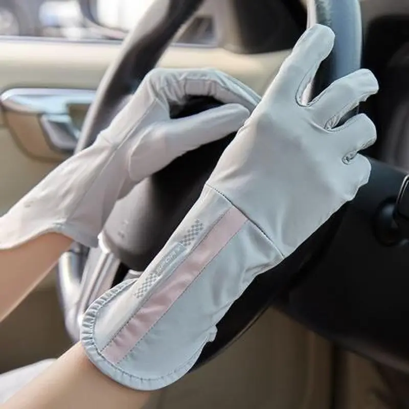 Găng Tay Đi Nắng Hở Ngón Chống Trượt Bao Tay Chống Tia UV Thoáng Khí Lái Xe Nam Nữ Có Thể Chạm Màn Hình Cảm Ứng 3