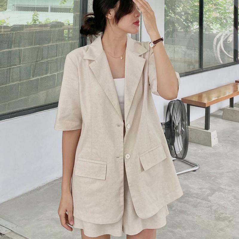 Áo blazer linen - Linen Blazer 6