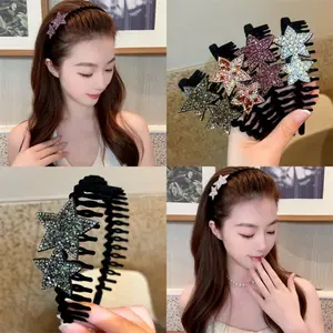 Caliloops Bando Sisir Sirkam Rambut Gerigi Star Bintang Korea Oliph