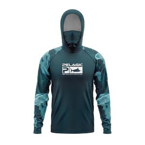 เสื้อตกปลาแบบมีฮู้ดสำหรับผู้ชาย, UPF 50+, พร้อมหน้ากาก, เสื้อฮู้ดยูวี, เสื้อตกปลาแบบมีฮู้ดสำหรับผู้ชาย, เสื้อฮู้ดระบายอากาศได้