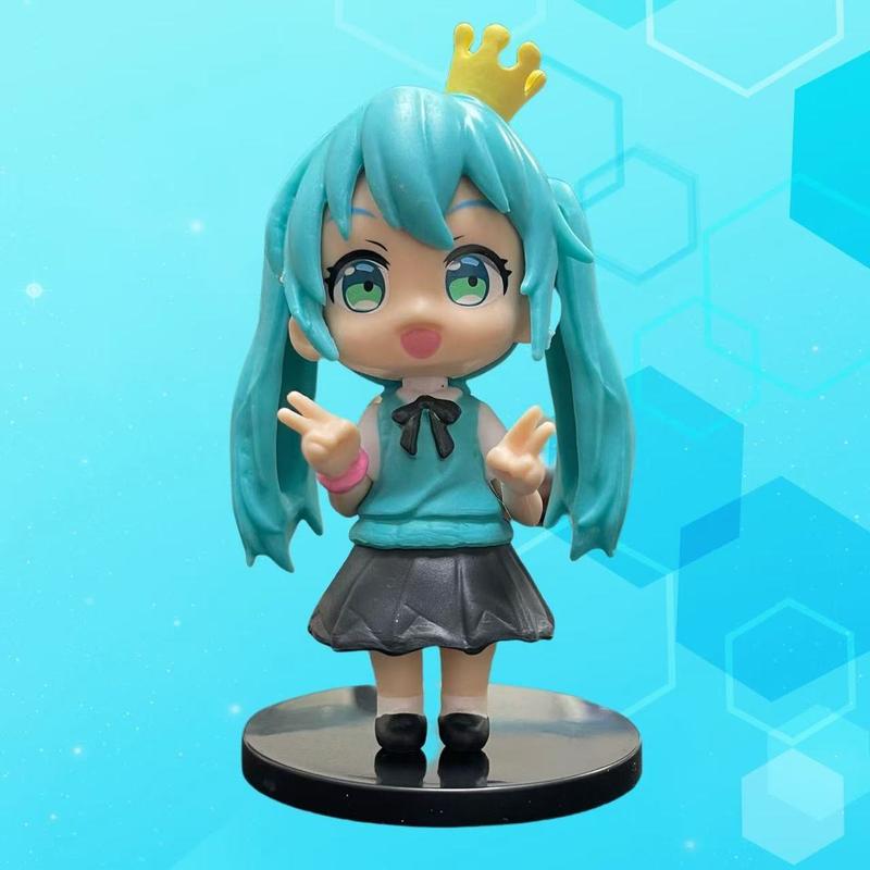 Product Introduction of Mô Hình Nhân Vật Hatsune Tương Lai, Hàng Mới Về, 6 Mũ Nhỏ Quà Tặng Hàng Hóa Anime, Bộ Dụng Cụ Nhà Để Xe Ô Tô, Đồ Trang Trí Mô Hình, Bộ Sưu Tập 1417 Người 22