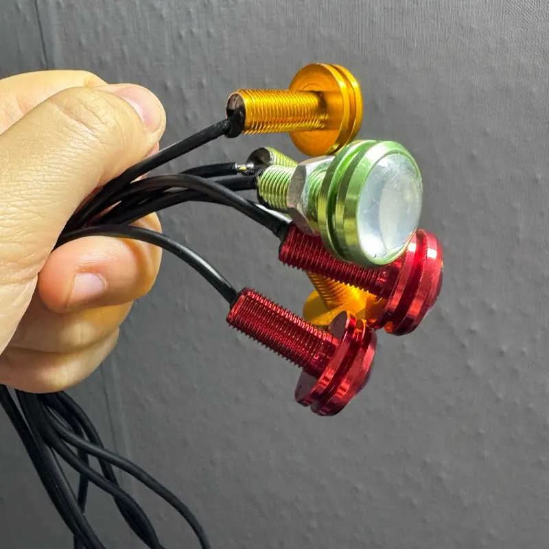 Led cúc áo đèn tín hiệu. Đèn led 2 chế độ ánh sáng đứng và nháy. Giá 1 cặp 3