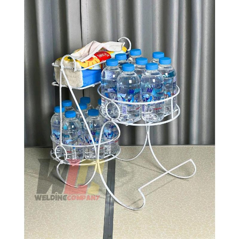 Rak Aqua Tempat Minuman dan Tisu Model Terbaru Estetik Anti Karat - Brand Besi Kokoh 4