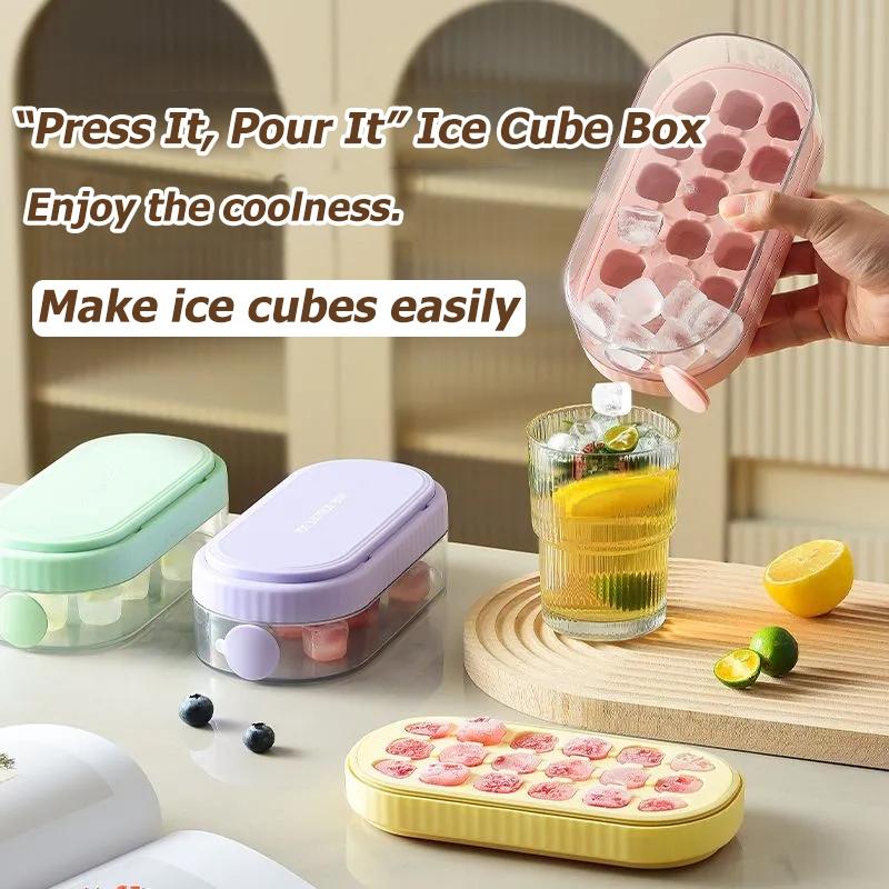 【SG stock】ice-making box Ice tray mold DIY Ice Grid Ice Storage ...