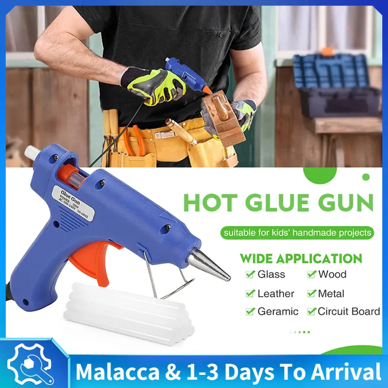 Hot Glue Gun Mini electric glue gun 20W Hot Melt Glue Gun 10 PCS Electric Glue Hot Melt Sticks Adhesive Sticks DIY Craft Handmade glue gun