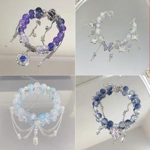 สร้อยข้อมือผีเสื้อลายดอกไม้ ขายดี สำหรับผู้หญิง สไตล์จีนใหม่ สวยหรูสุดๆ ของขวัญเครื่องประดับผีเสื้อ เหมาะสำหรับวันเกิดเพื่อนที่ดีที่สุด