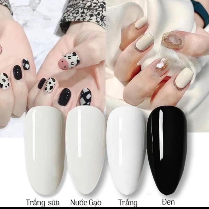 Sơn gel BBR đen, trắng, trắng sữa , trắng nước gạo chuyên dụng cho ngành Làm Nail