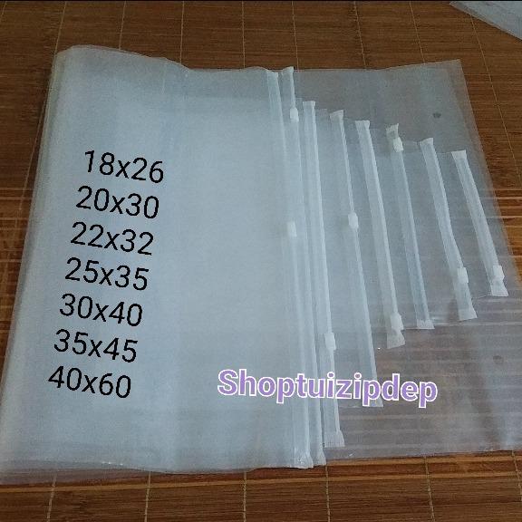 100g (14k/ 1 lạng) túi zip có khóa kéo trong, loại dày đẹp, Đủ size/túi zip lock đẹp đựng quần áo, giày dép