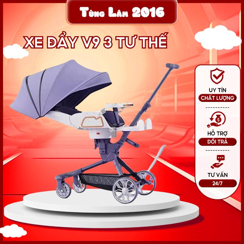 XE ĐẨY V9 CAO CẤP 3 TƯ THẾ CHO TRẺ EM TỪ 0-36 THÀNG MẪU MỚI 2023 Cho Bé