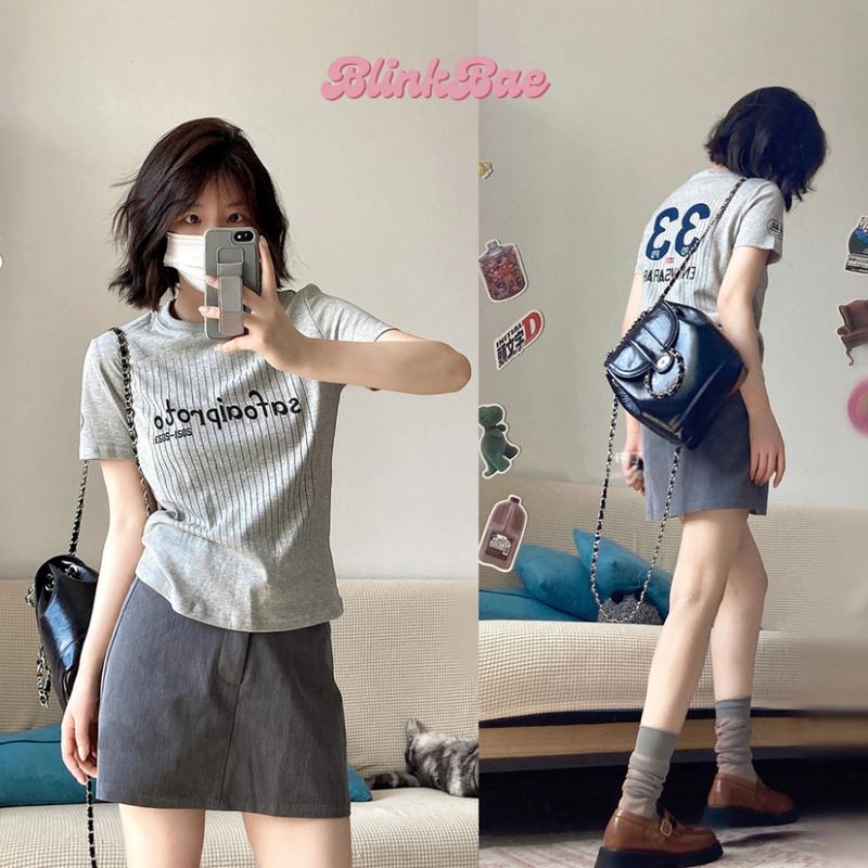 Áo Baby Tee 33 Anniversary Nữ BlinkBae Chất Liệu Cotton Cao Cấp Thiết Kế Thanh Lịch Thời Thượng 6