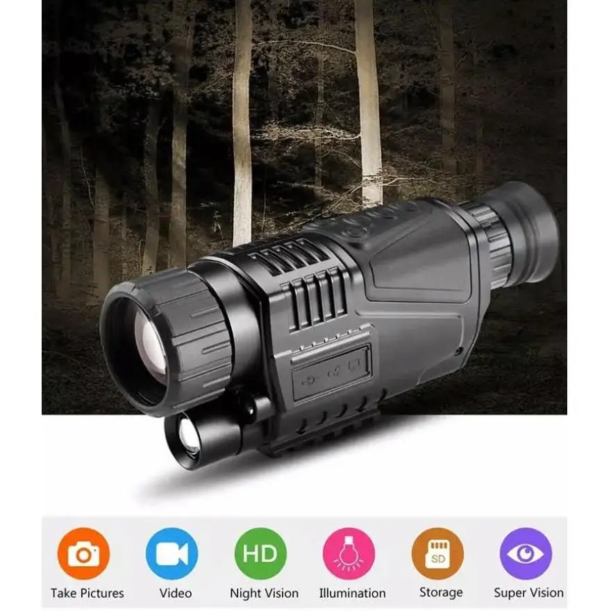 Teropong Penglihatan Malam Inframerah Monocular Digital Night Vision Telescope Alat