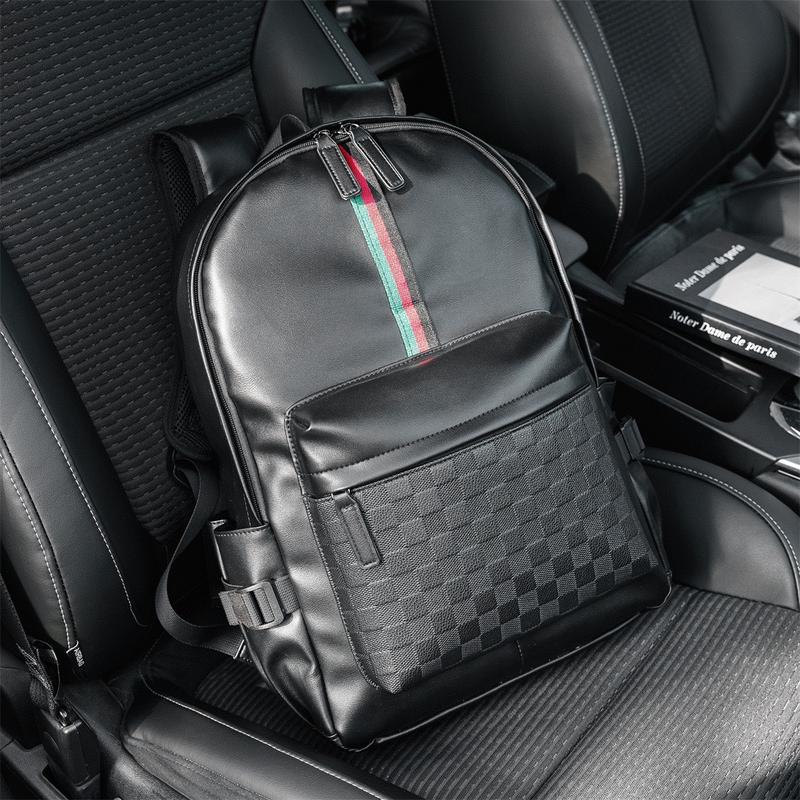 Balo Nam Nữ Đi Học Kẻ Đỏ Xanh In Caro Balo Thời Trang Đựng Laptop