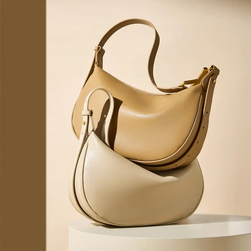 New Genuine Leather Niche Bags Underarm Bag Women's 2024 New Summer Dumpling Bag Women's Messenger Bag Advanced Genuine Leather Women's Bag Shoulder messenger  bag bags  women