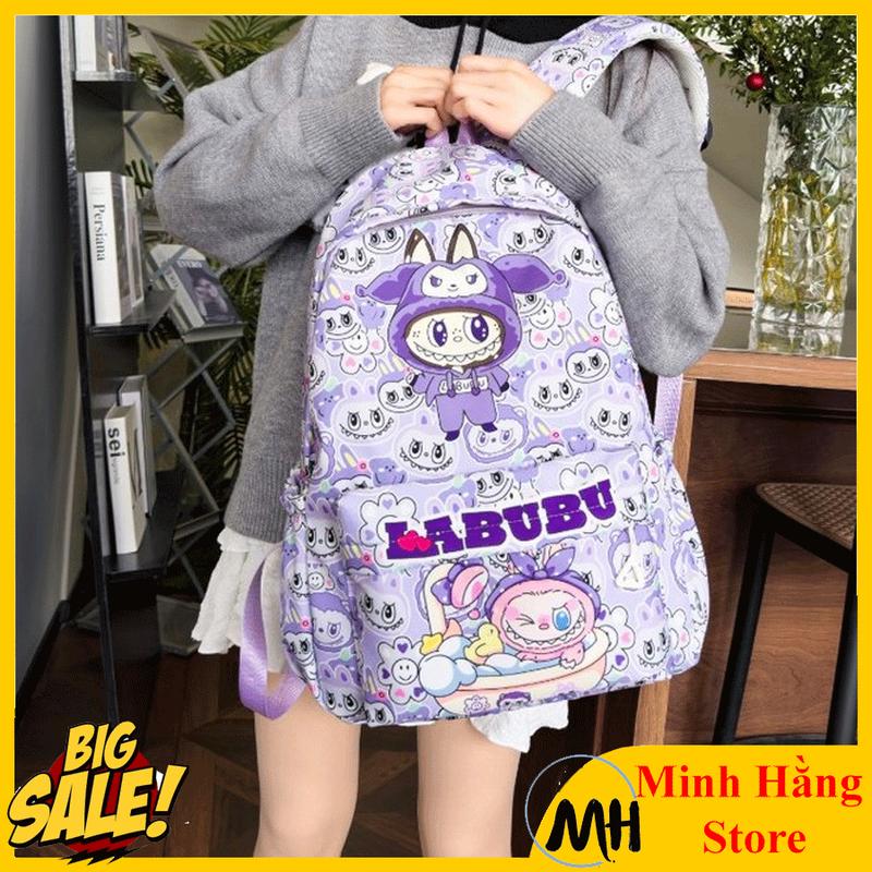 [HOT] Balo nữ học sinh lớp 3 đến lớp 12 cao cấp nhiều ngăn hình Labubu đáng yêu, ba lô cấp 2-3 cho bé gái tiểu trung học mẫu mới 2024