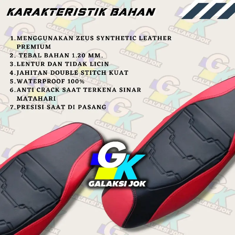 Kulit Jok Motor Matic Bebek [PEMASANGAN TUKANG JOK] Model Eropa Vario Nmax Pcx Scoopy Beat Adv 2