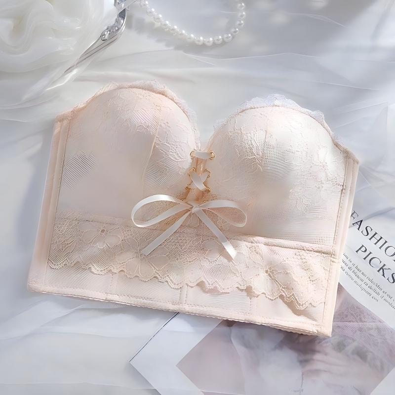  Áo lót Nữ Bra chống tụt bản to dây rút  women voi nhung M90. 