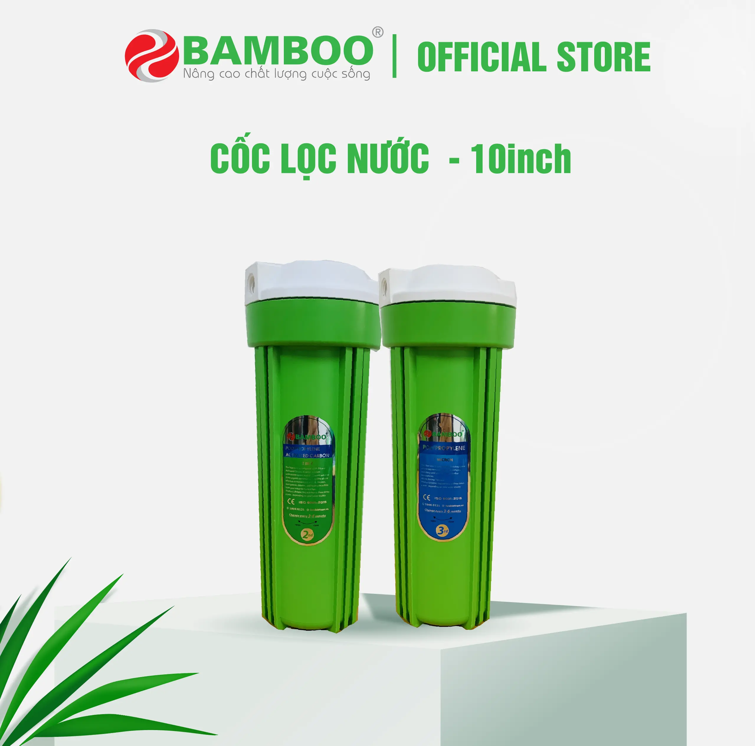 Cốc đựng lõi lọc nước số 2 hoặc số 3 - Dùng cho máy lọc nước RO