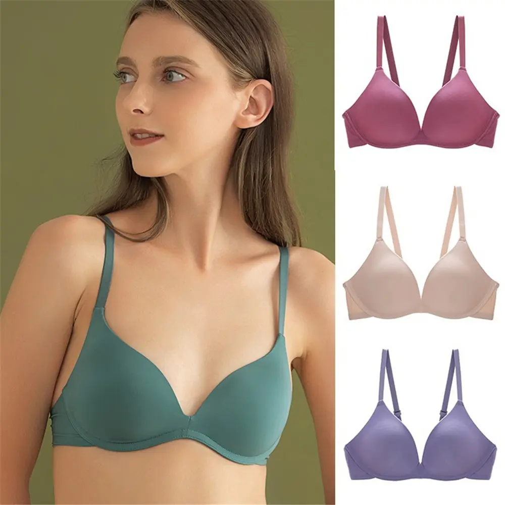 Summer Women Bra Seamless Push Up Gatherize And Simple Thin Style Comfortable Japan Style Nonwire Bra