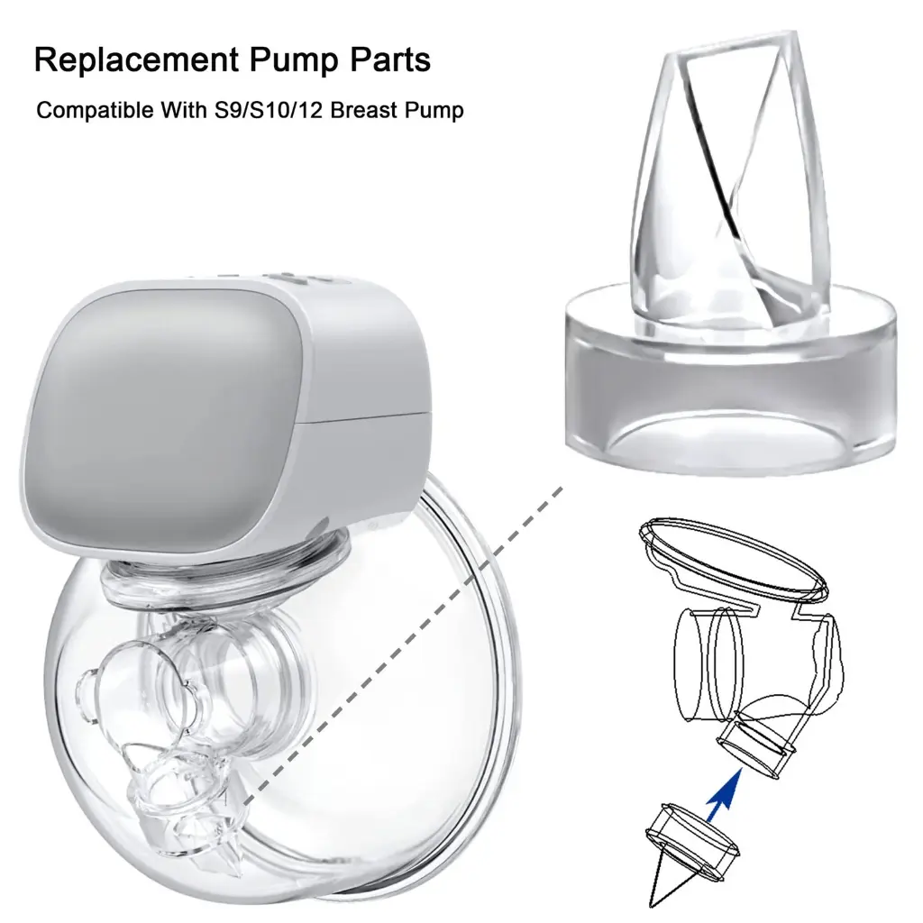 Safe Silicone Duckbill Valves Replacement for S9/S12 Wearable Breast Pumps Milk Collector Silicone Valves