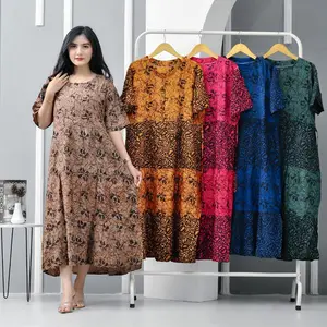 Daster Susun Rayon Jumbo Terbaru Resleting Panjang 120 Ld 120