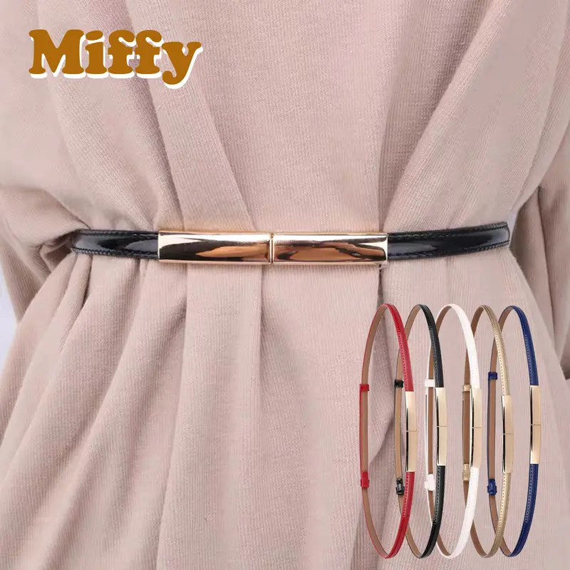 [NEW] Ikat Pinggang Adjustable Untuk Wanita Gaya Simple Formal Kekinian Fashion Trendy Gesper Bingkai Perempuan 0