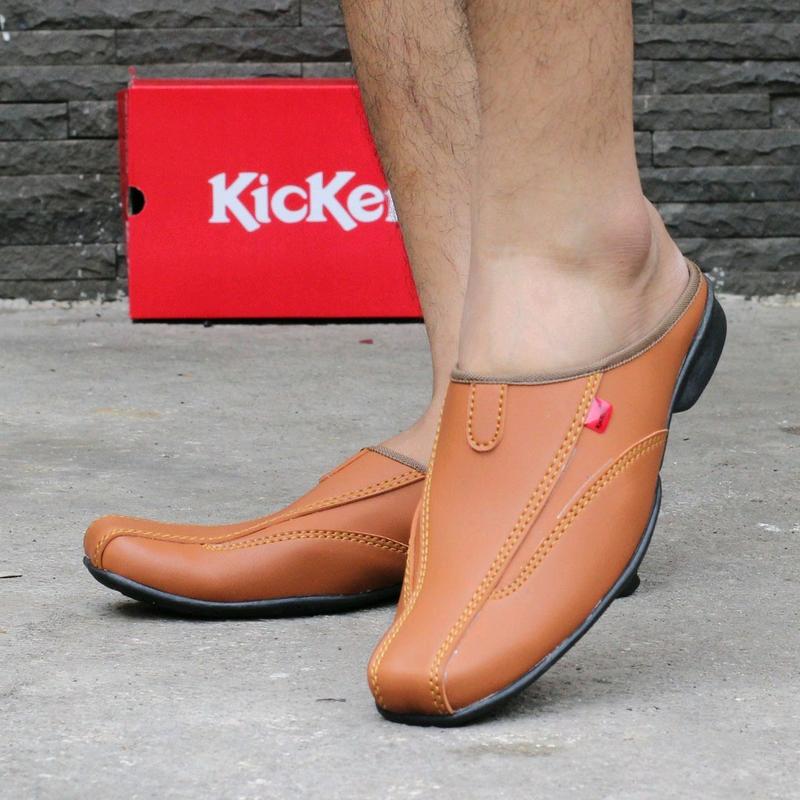 Sandal Sepatu Selop Kulit Asli Premium Kickers Bustong Navona Berkualitas Terbaik Sepatu Selop Pria Sepatu Kulit Pria Shoes Sendal Sendal Sendal 7