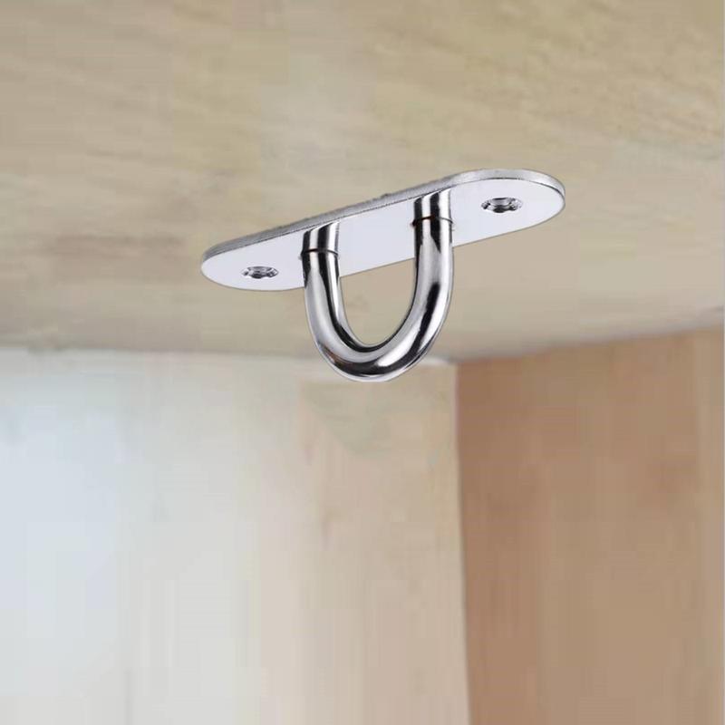 Product Introduction of 4pcs High Quality Heavy Duty Ceiling Screw Ceiling Fan Stainless Steel Ceiling Hook Hanging Kit Hammock Hanging Accessory 5mm/6mm/8mm/9mm 17