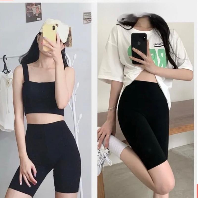 Quần legging ngố chất thun co giãn  BIGSIZE  65-95kg Nữ