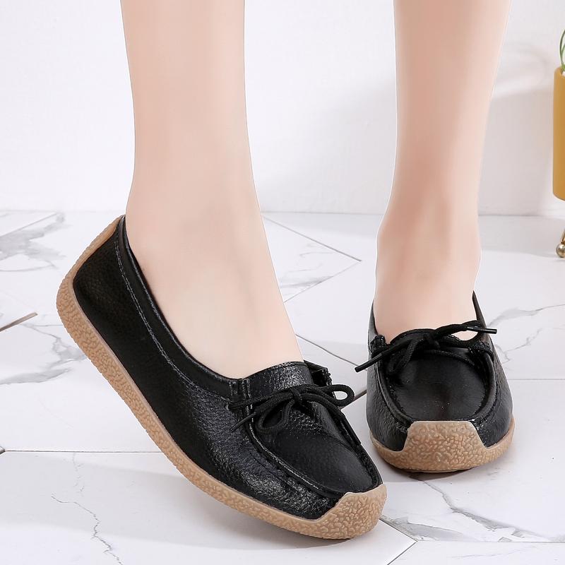 Product Introduction of JINTOHO Summer Women Fashion Casual Shoes Leather Slip-on Luxury Lofers Ladies Designer Sneakers Hollow Out Breathable Women Flat Shoes 25