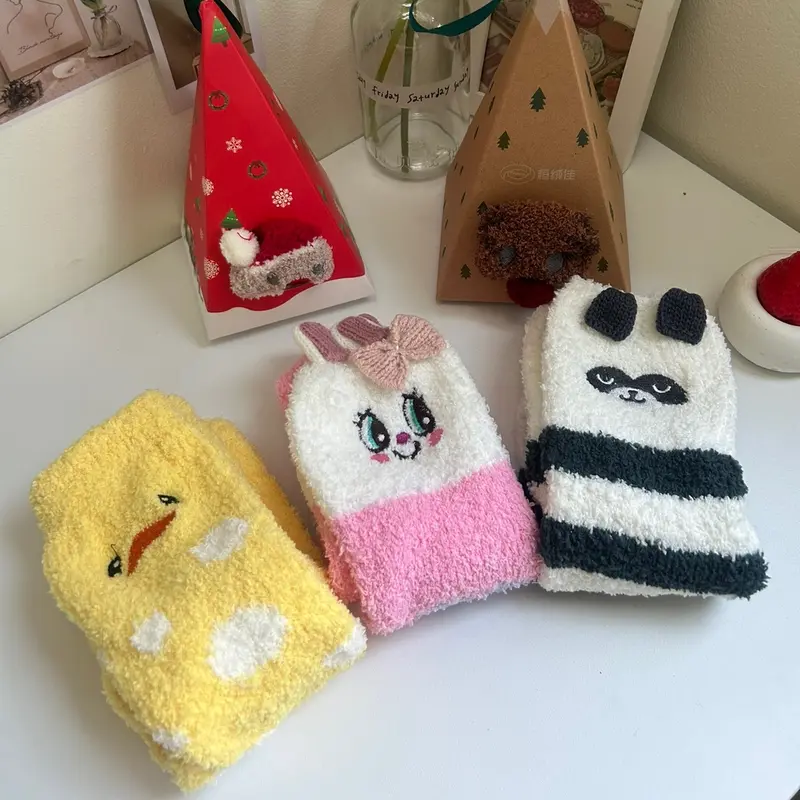 Kaos kaki rajut tebal dan  lembut/ kaos kaki tebal lembut untuk tidur/ kaus kaki rajut tebal anak Fashion 0