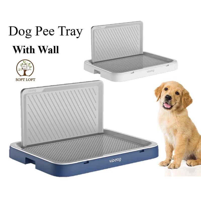 Dog Pee Tray Puppy Dog Potty Tray Dog Toilet Pet Pad Holder Dog Toilet Potty Training Tray with Wall Cover 0