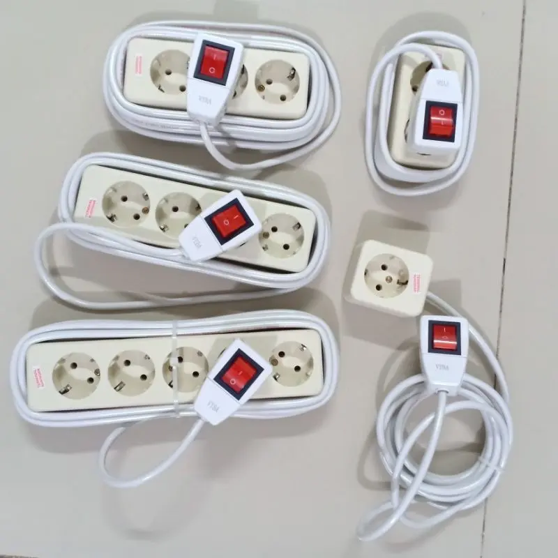 ￼Stop kontak Uticon 1,2,3,4,5,6 Lubang +Kabel 1,2,3,4,5,6,7,8,9,10+Steker ON/OFF