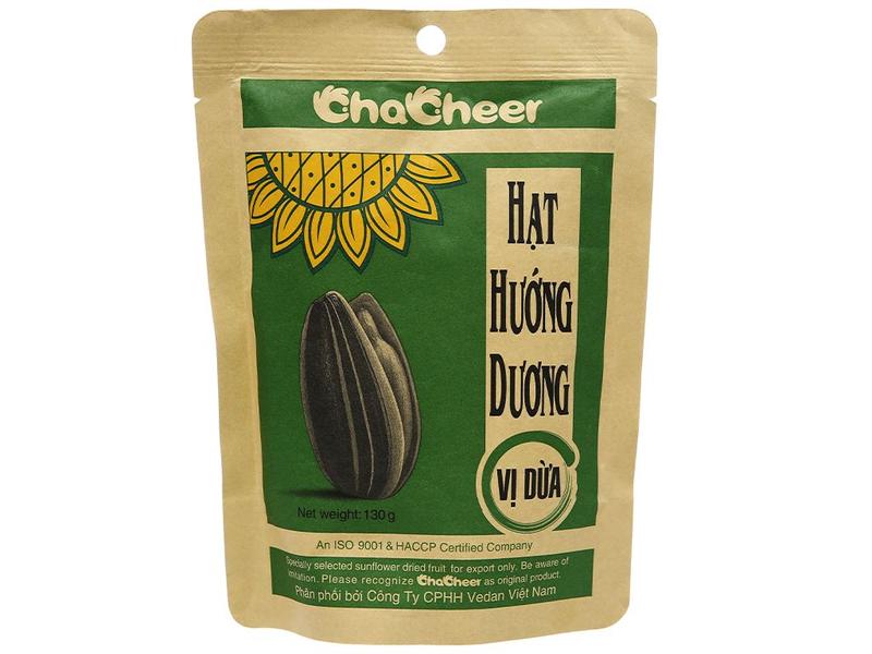 COMBO 5 GÓI Hạt hướng dương vị dừa Chacheer gói 130g