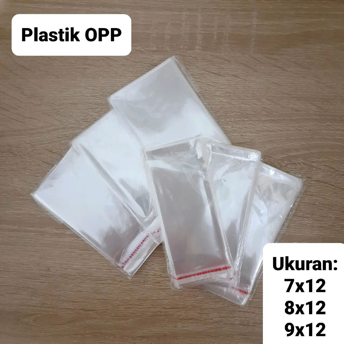 plastik opp kantong hajatan 7x12, 8x12, 9x12 Dapat dilipat